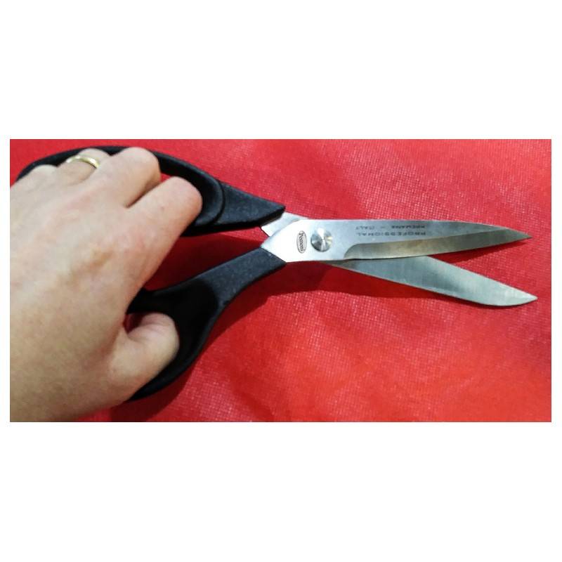 Gifaz Forbici Per Ricamo In Acciaio Inox, Manico In Nylon Nero, Lame Appuntite, Lunghezza 135 Mm