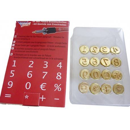 Timbri per pirografo - Numeri