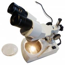 Microscopio stereoscopico 20X - 40X con luce