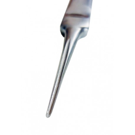 1 mm Sgorbia fissa per pedicure. Attrezzo in acciaio inox di alta qualità prodotto in Italia. Perfetto per calli e duroni.