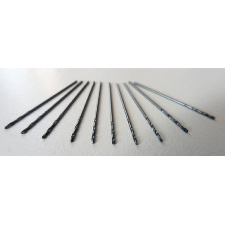 Punte HSS da 0,7 mm Set da 10 micro punte