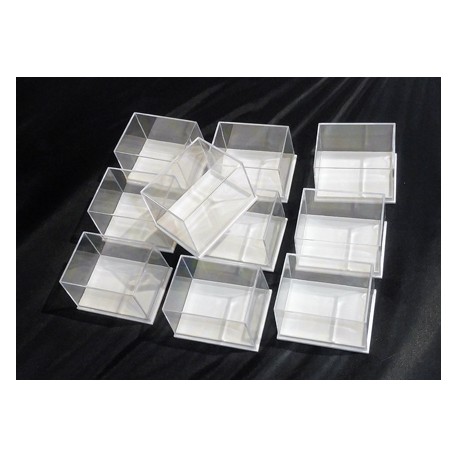 12 Scatoline Portaoggetti In Plastica Trasparente Con Coperchio, 9x6x3.5cm, Per Perline E Piccoli Accessori - 5