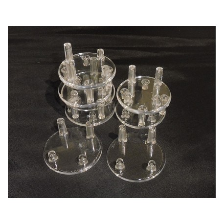 Supporto in plastica rotondo