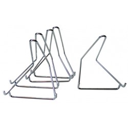 5 espositori in metallo cromato 