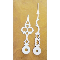 Lancette barocco in alluminio colore bianco