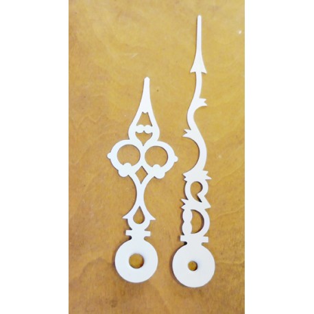 Lancette barocco in alluminio colore bianco