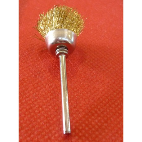 Spazzola a tazza in ottone diametro gambo 2,35 mm