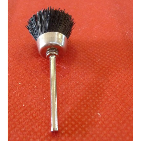 Spazzola a tazza in nylon - set 3 pezzi diametro gambo 2,35 mm