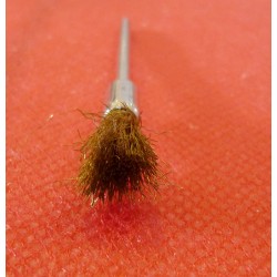 Spazzola a pennello in ottone - set 3 pezzi diametro codolo 2,35